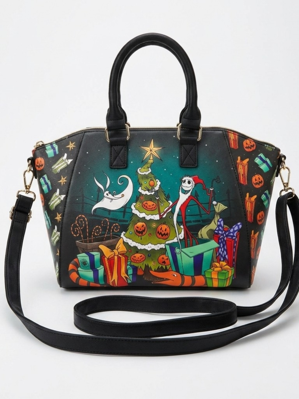 Disney Loungefly Nightmare Before Christmas Satchel Crossbody Bag